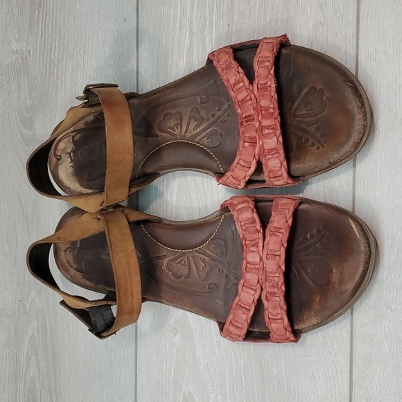 Born Women Leather Ankle Strappy Sandals shoes sz 9 - Picture 3 of 10